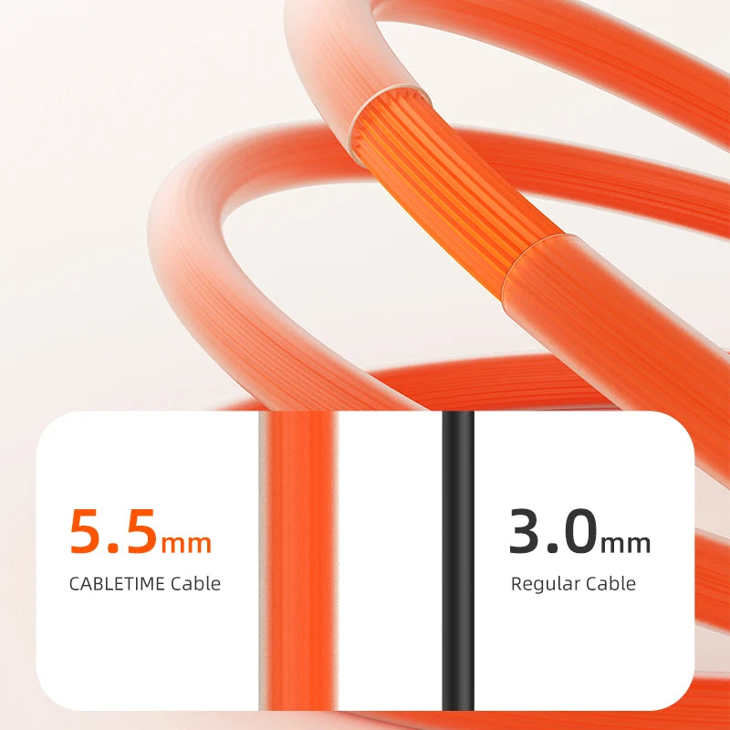 CABLETIME USB C to USB C Cable PD240W Type C Cable Fast Charging PD 3.1 Cable Zinc Alloy 480Mbps Data Transmission for Laptop iPhone 17 Pro Max