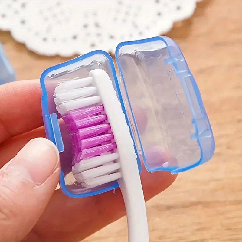 5Pcs/set Toothbrush Head Cover Case Cap Portable Travel Hike Camping Brush Cleaner Protect Teethbrush Storage Organizer Bathroom