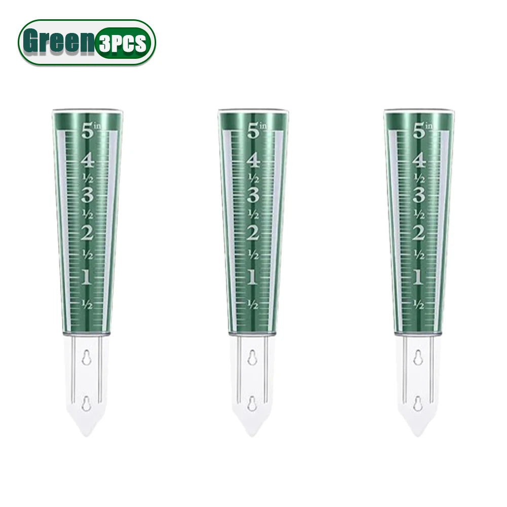 Heavy Duty Easy Read Rain Gauge Magnified Scale for Outdoor Use Durable Weather Instrument Perfect for Home Garden and Patio