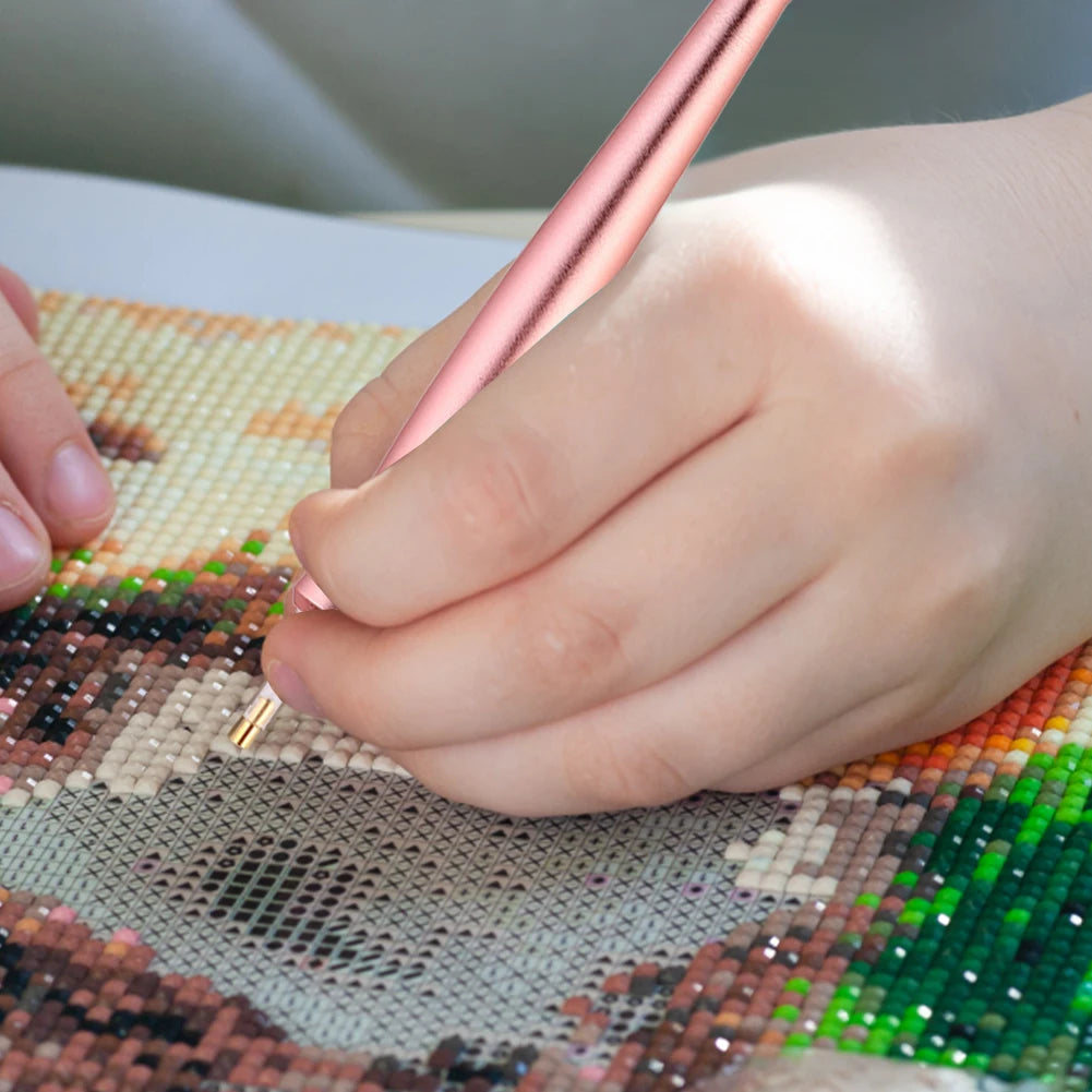 DIY Electric Diamond Art Painting Pen Set Portable Vacuum Diamond Painting Pen Kit USB Powered Diamond Suction Device for Craft