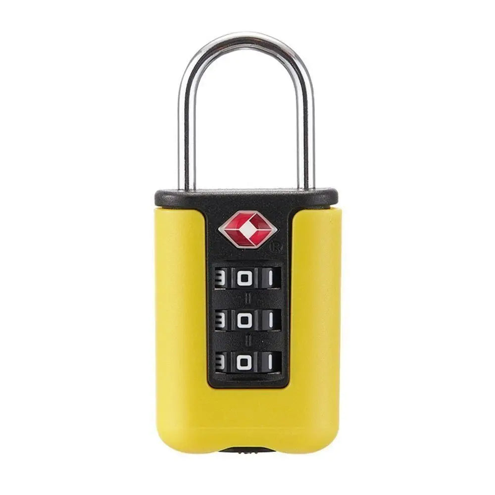 2024 New TSA Customs Code Lock for Travel Luggage Password Changeable Lock Contrast Color Design Padlock