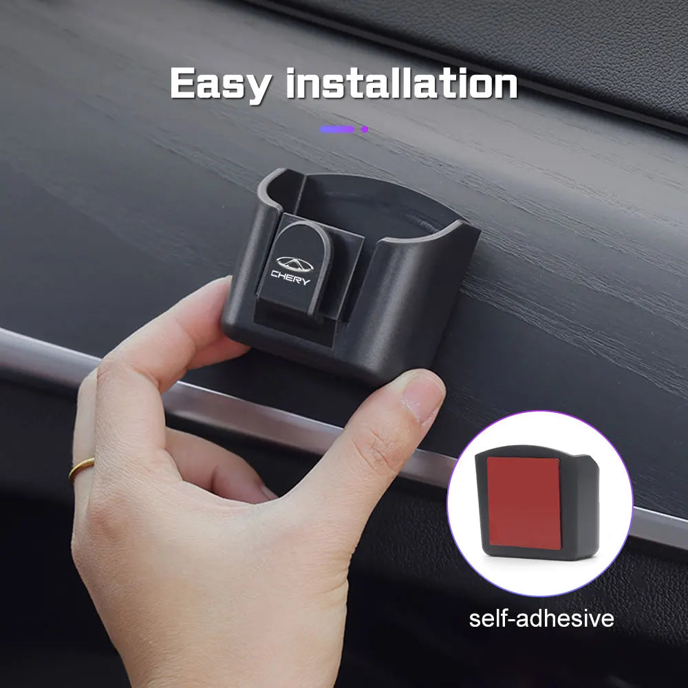 For Chery Tiggo 8 7 6 4 3 5x Pro Arrizo Omoda 5 FX Car Dashboard Key Storage Box with hook Self-Adhesive Case Key Glasses Clip