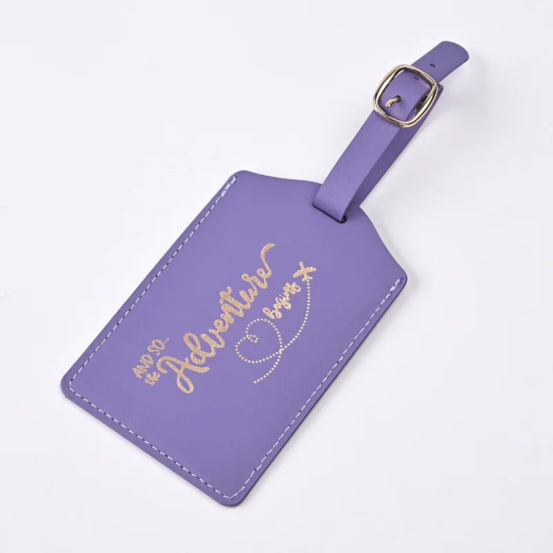 2024 New PU Letter Pattern Travel Luggage Tag Pass Boarding Pass Tags Suitcase Label Travel Tag Travel Accessories