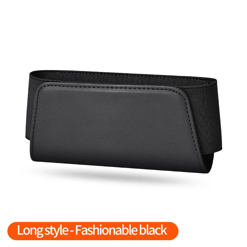 Car Glasses Organizers Pocket Bags Leather Car  Adhesive Storage Box Collecting Bag Cards Phone Key Sticky Pouch In Car Interior