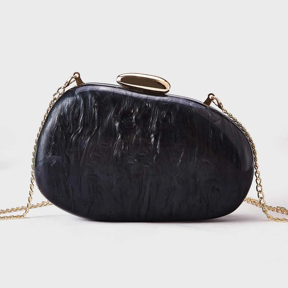 New shoulder oblique span bag, special-shaped shell acrylic bag, fashionable.