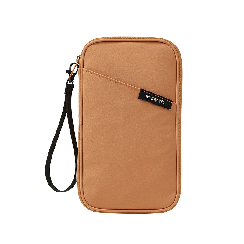 Family RFID Blocking Passport Holder Wallet Storage Bag- Travel Document Organizer with Credit Card Case Essential Travel Bag