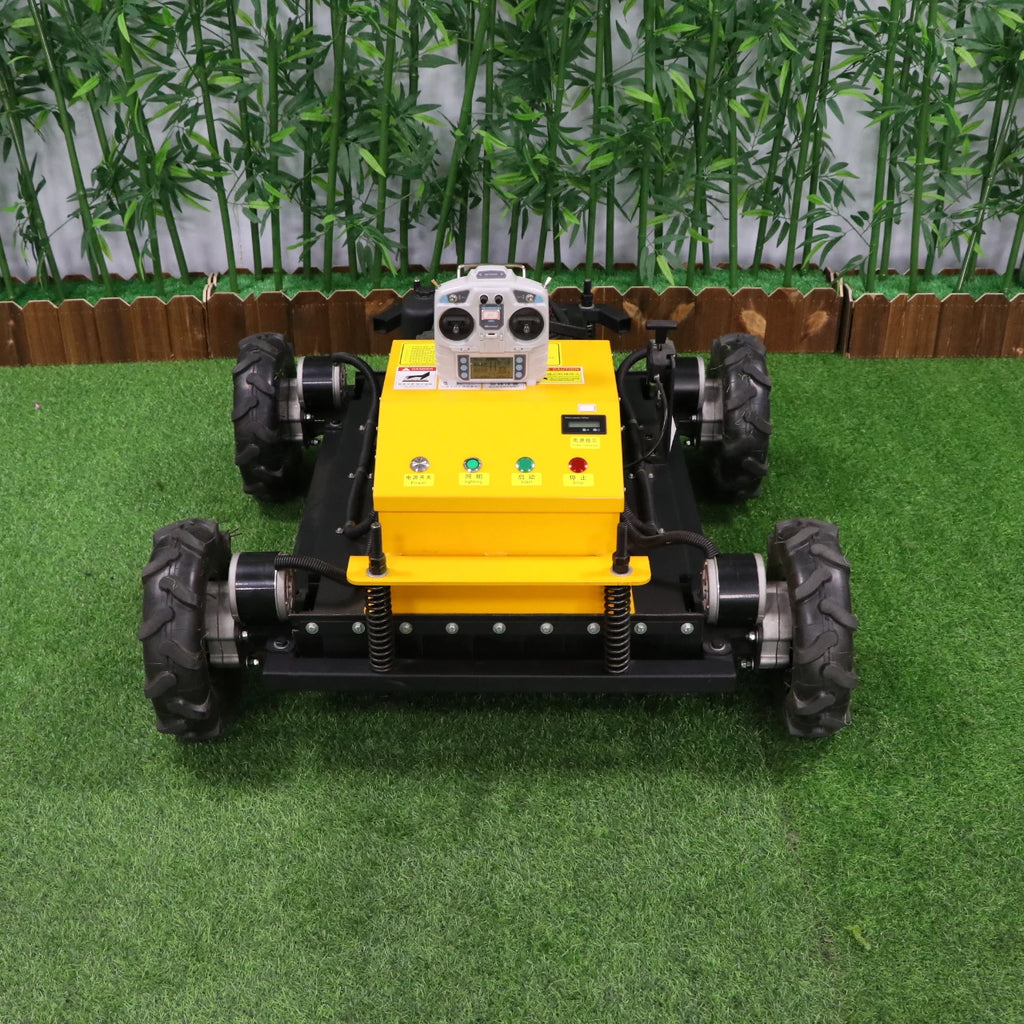 Customized Cutting Width of 550mm Lawn Mower, Powerful & Durable Remote Lawn Mower, 500m Remote Control Distance Lawn Mower
