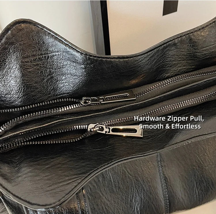 Underarm Crossbody Bag Women Commuter-Style Tote Bag Large Capacity Versatile Handbag Soft Durable