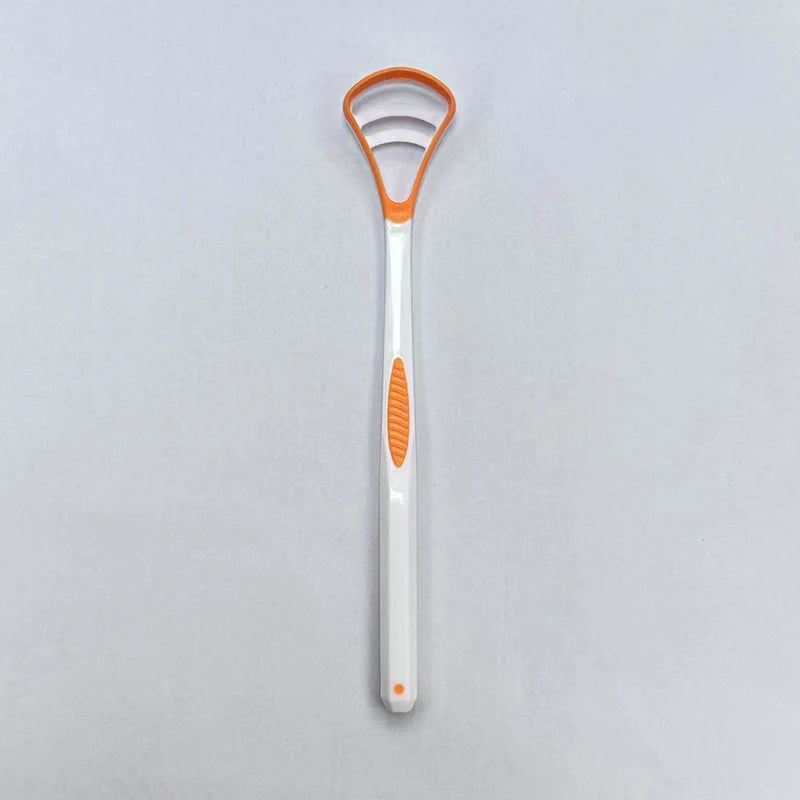 △ Dual Uses Tongue Scraper Cleaners Reusable Oral Health Cleaning Brush Hygiene Care Toothbrush Mouth Fresh Breath Scraping