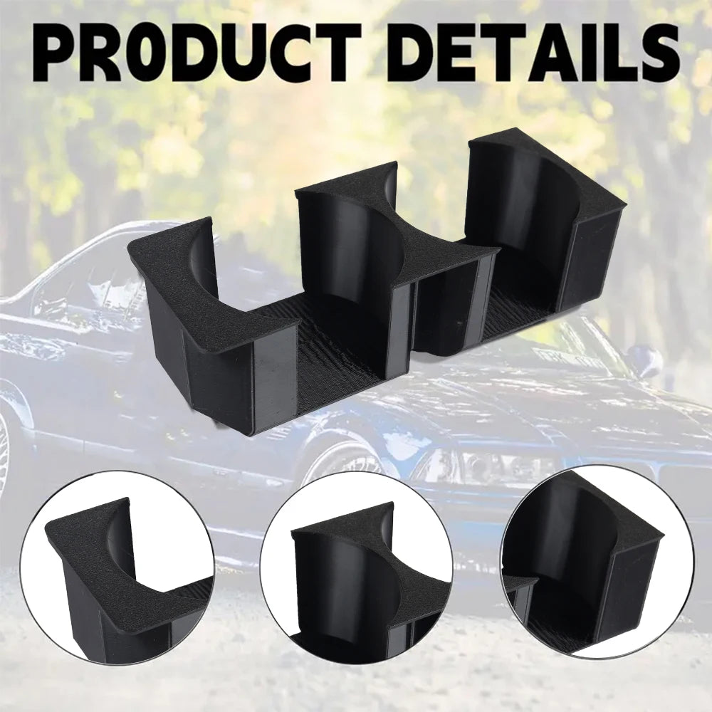 Car Cup Holder Vehicle Storage Box With Beverage Coffee Cup Holder  For BMW E36 Dual Cup Holder Automotive Storage Accessories