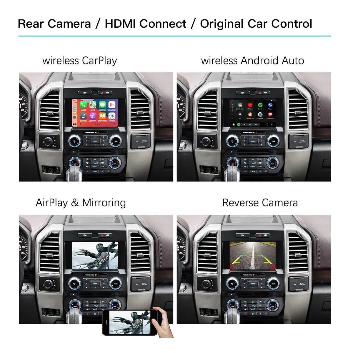 Wireless CarPlay Module for Ford Explorer Fusion Mondeo Sync2 With Android Auto Airplay Car Play Video Interface