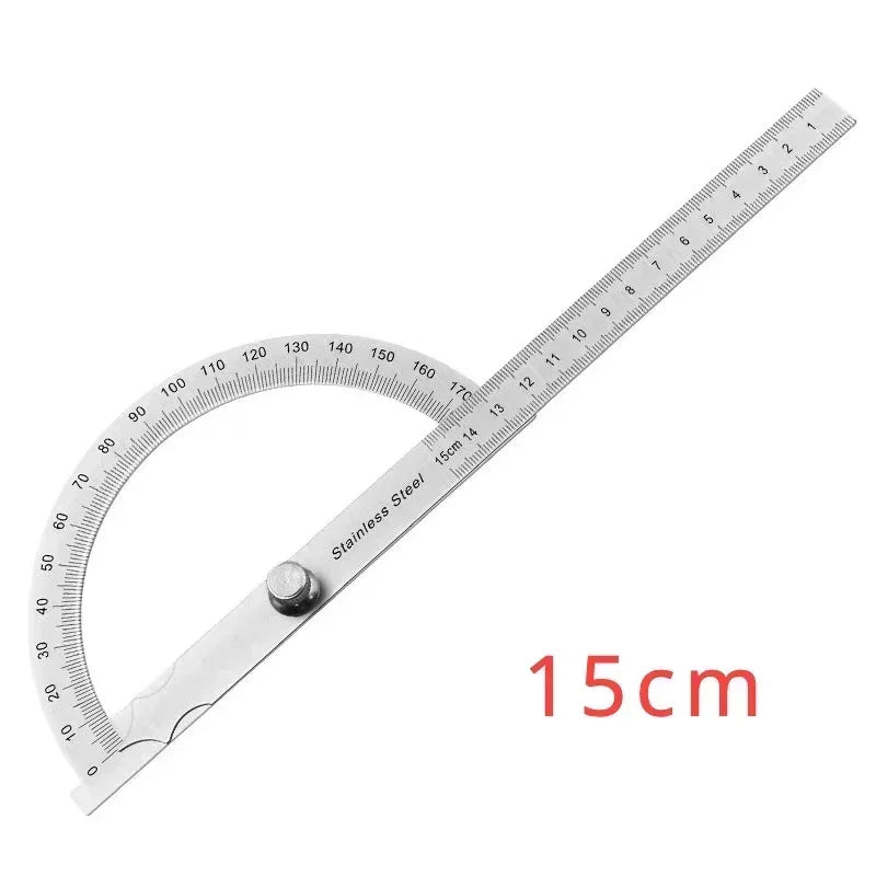 Goniometer Stainless Steel Protractor Metal Ruler Multi Angle Measuring Ruler Carpentry Tool Angle Meter Angle Square Measuring