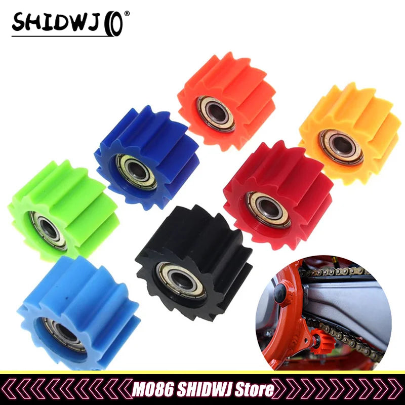 1pcs Motorcycle Pulley Wheel Drive Chain Roller Tensioner For KX KXF 250 450 250F CR CRF RMZ WR YZ Dirt Bike