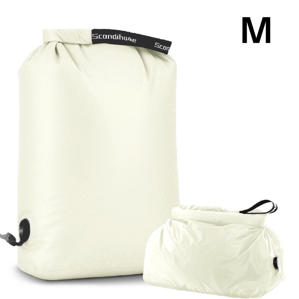 Travel Storage Bag Compression Sack Waterproof No Pump Vacuum Bag Clothes Organizer Space Saving Pouch for Backpacking Gym