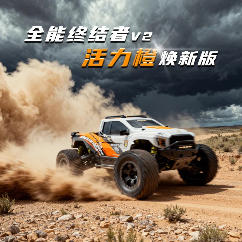 LLL 1:10 All-Round Terminator Remote Control Electric Brushless Four-Wheel Drive Off-Road Vehicle RC Model Car V2 Version