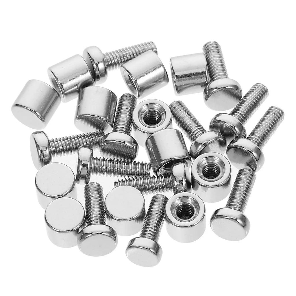 12PCS Acrylic Picture Frame Glass Sign Standoff Nail Wall Mount Standoff Holder Advertise Fixing Screws Glass Fasteners