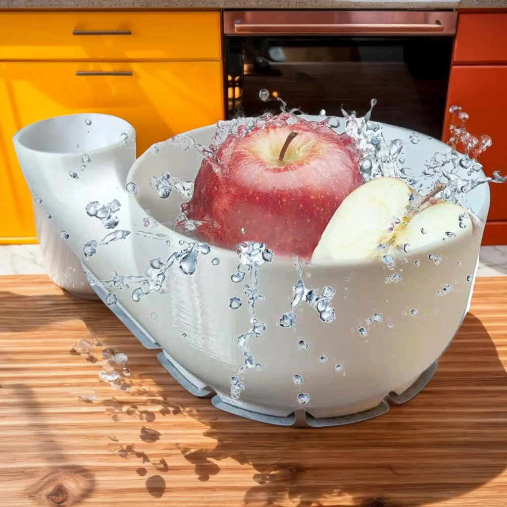 Portable Fruit Wash Bowl Multipurpose Food Washing Spinner Fruit and Vegetable Washing Basket for Home Kitchen Outdoor Picnics