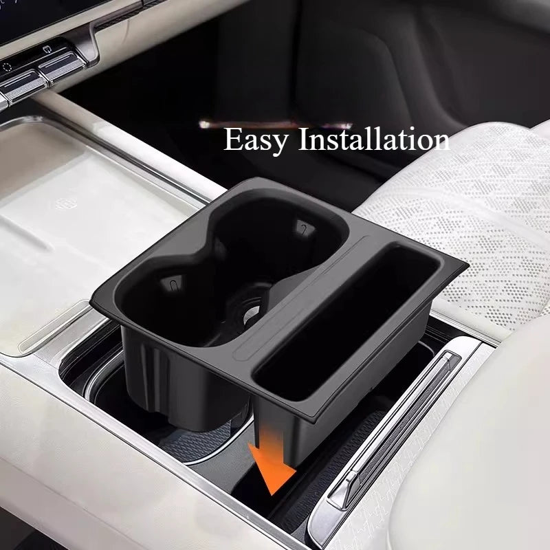 For 2025-2026 ZEEKR 7X Refresh Version Cup Holder Pad Set Central Control Silicone Storage Cushion Interior Accessories