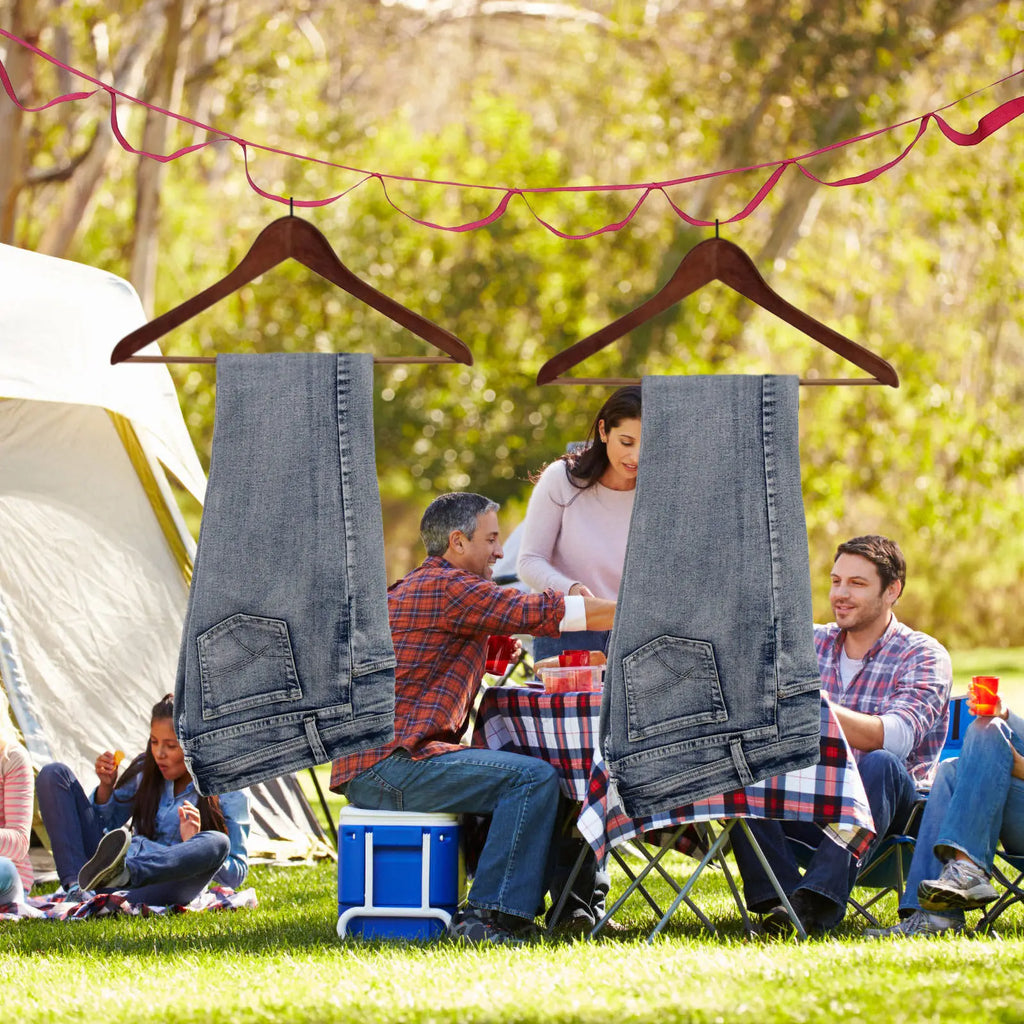 Portable Adjustable Camping Clothesline Anti-Slip Travel Laundry Drying Rope for Outdoor Hotel Cruise Rv Multifunctional Clothes