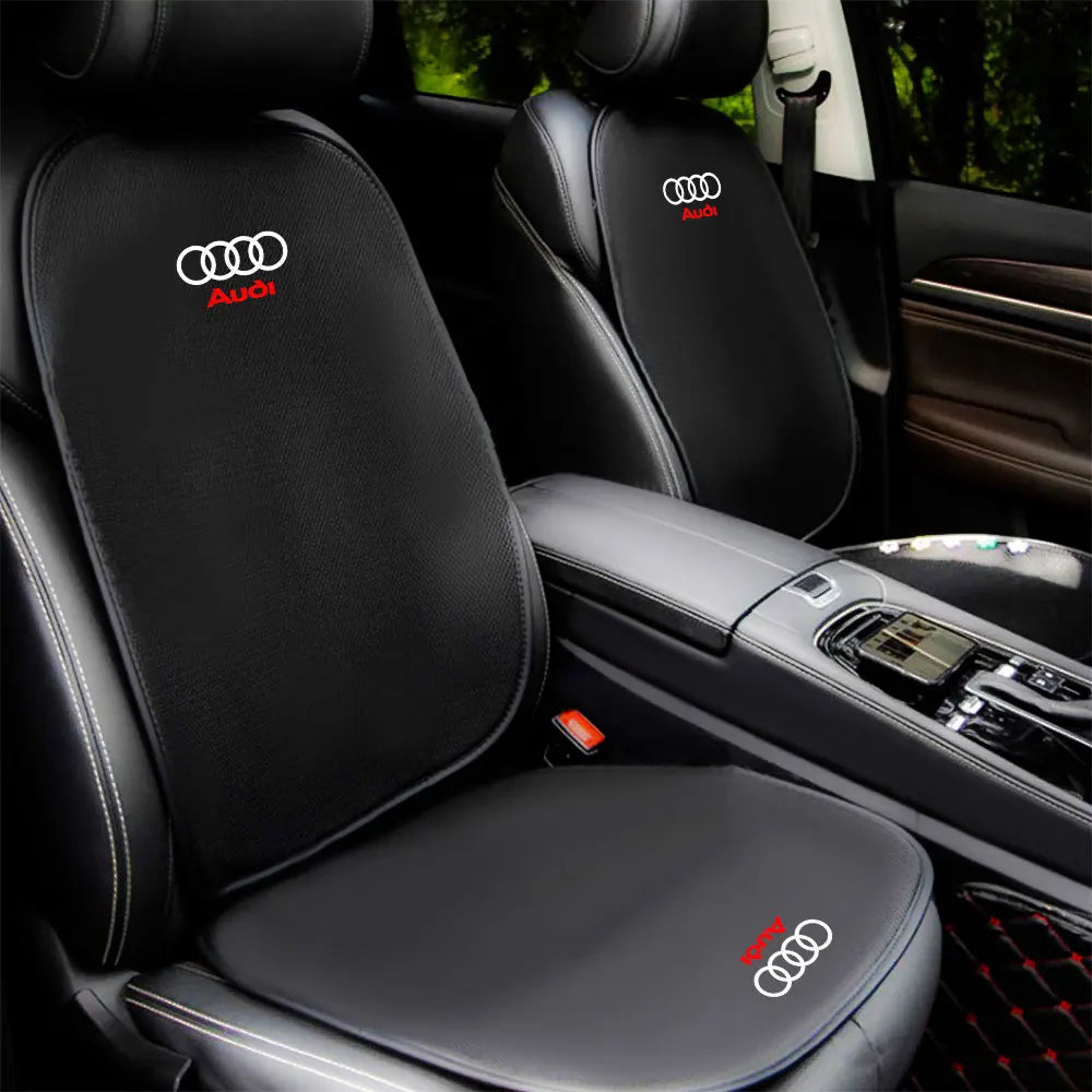 Anti-Slip Car Seat Backrest Cushion Auto Emblem Seat Protective Covers With Pocket For Audi Sline RS TT A3 A4 A6 S4 S5 S6 S7 Q3