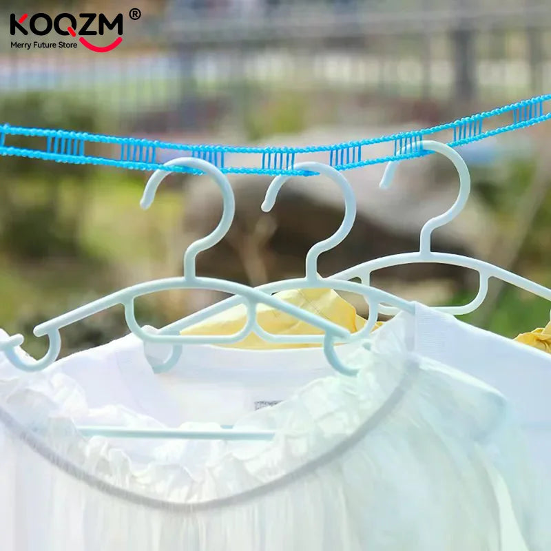 5/10M Portable Clotheslines Windproof Fence-Type Clothesline For Outdoor Indoor Home Travel Drying Rack Clothesline