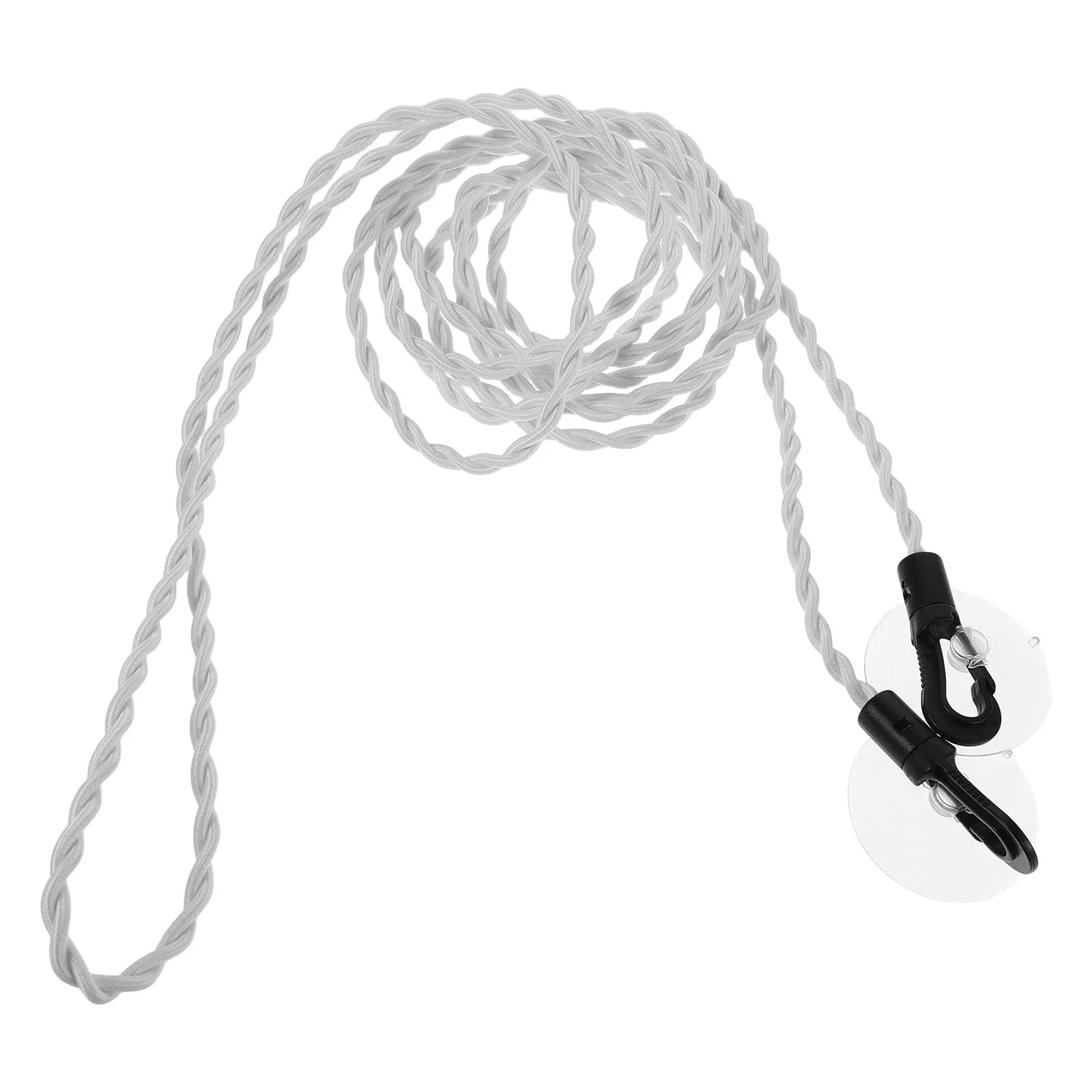 Portable Retractable Travel Clothesline Elastic Laundry Cord Suction Cups and Hooks for Indoor Outdoor Hotel Room