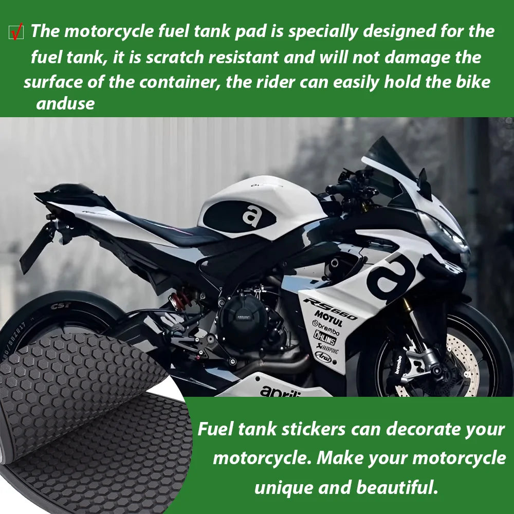 For Aprilia RS 660 RS660 TUONO 660 2021-2024 Side Fuel Tank pad Motorcycle Protector Stickers Decal Traction Pad Accessories