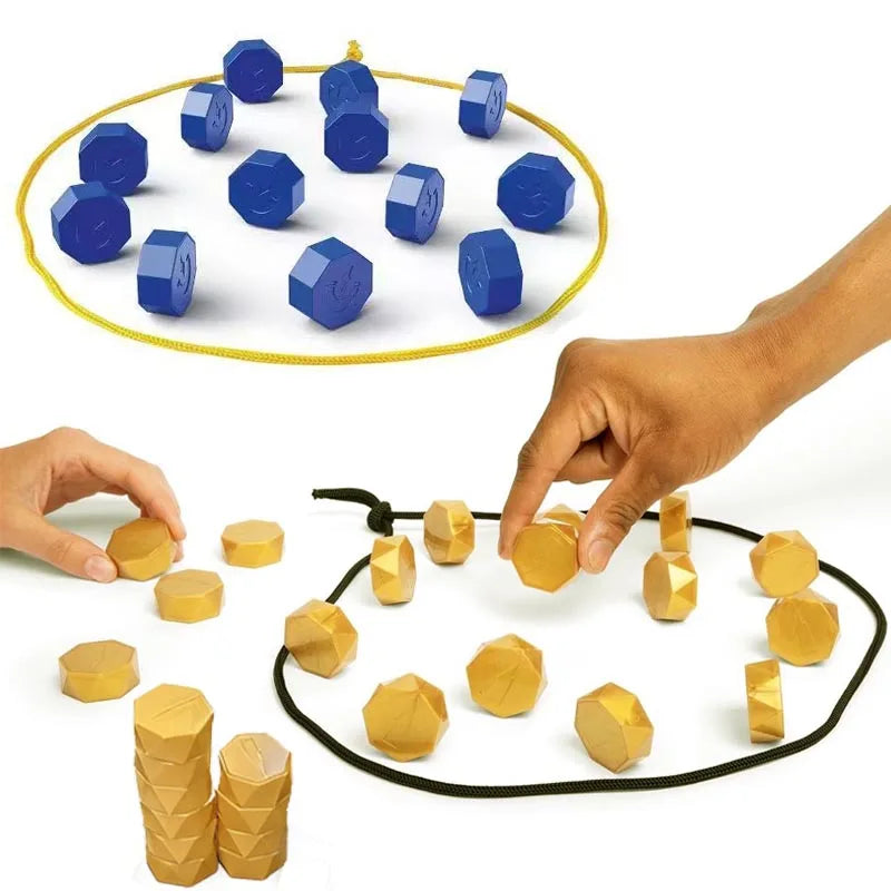 Party Games Magnetic Stones Game Interactive Magnet Board Strategy Game for Family Kids Adults High quality longest side 3.4cm