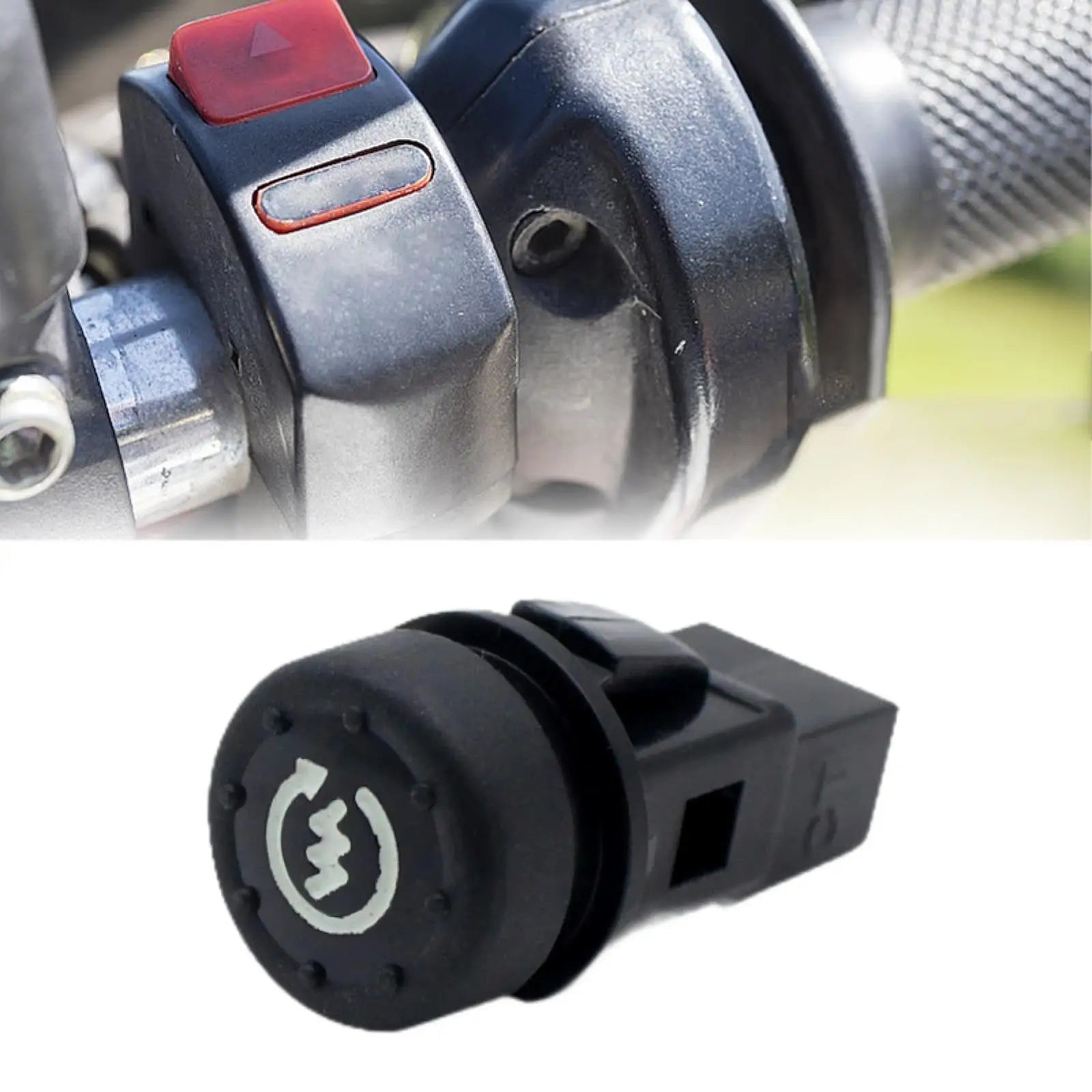 Start Switch Replacement Part Black Durable Motorbike Push Button for Piaggio Fly Garage Maintenance