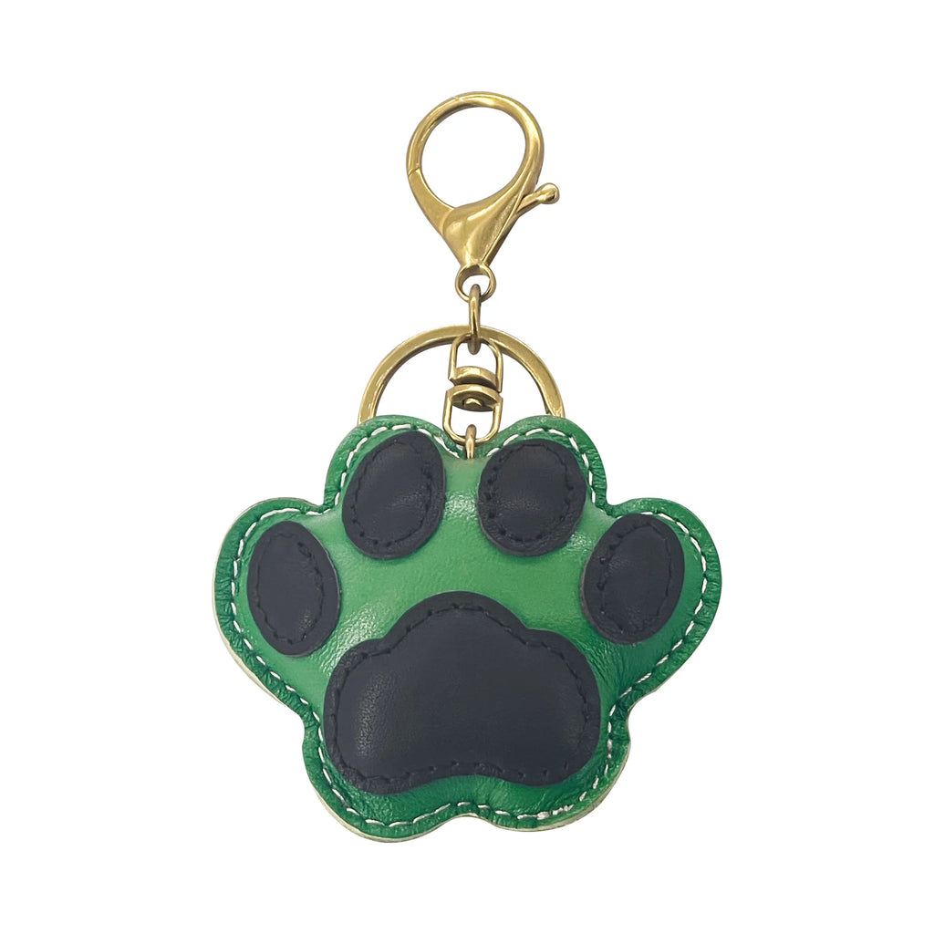 New Cute Cat Paw Key Ring Cow Leather Handbag Pendant Trendy Luggage Bag Accessories cat Footprint For Women and Men