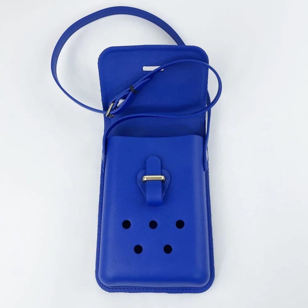 Creative DIY For EVA Bogg Shoulder Bag Travel Beach Bag Portable Coin Purse Earphone Bag Makeup Bag Casual Hole Message Bag