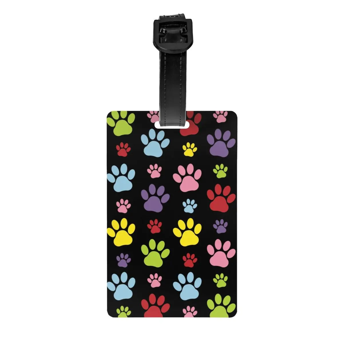 Custom Dog Lover Pet Paw Heart Luggage Tag for Suitcases Fashion Baggage Tags Privacy Cover Name ID Card