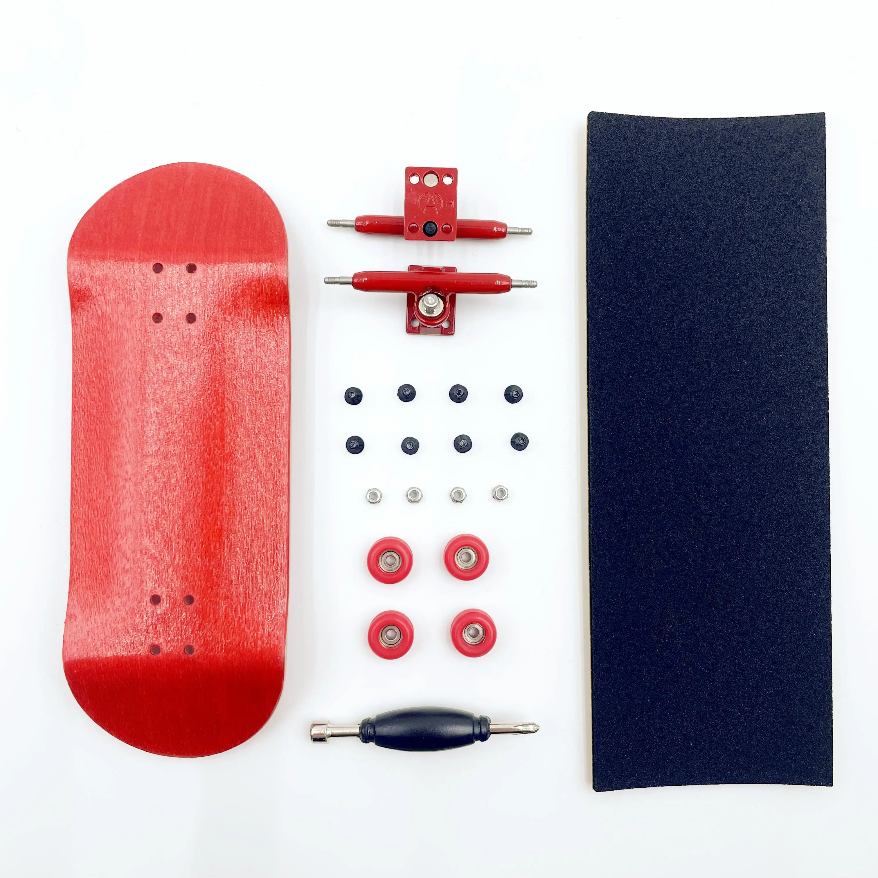 34mm Complete Fingerboard Handmade Deck Single Axle Truck CNC Bearing Wheels