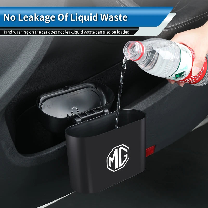 Car Door Trash Can Garbage Case Waste Tools Storage Box Accessories For Morris Garages MG 3 5 6 7 HS ZS GS Hector TF GT ZR RX5