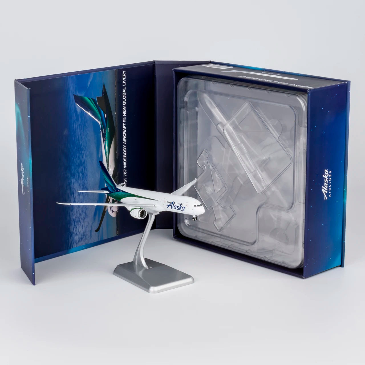 55162 Alloy Collectible Plane Gift NG Models 1:400 Alaska Airlines "Dreamliner"  Boeing B787-9 Diecast Aircraft Jet Model N784HA