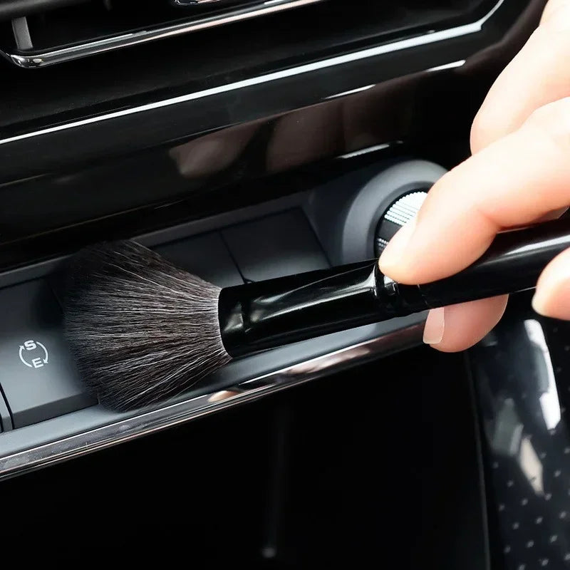 Car Detailing Brush Wash Fibre Super Soft Cleaning Brush Car Interior Detailing Kit Electrostatic Dust Remove Tools Accessories