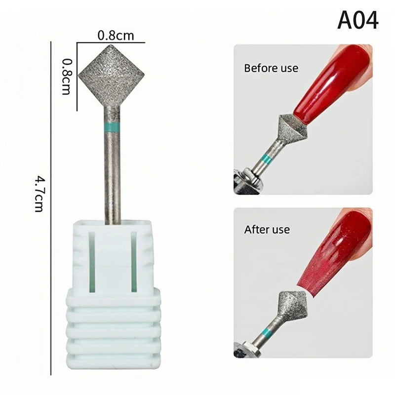 Hot Sale New Nail Drill Bit Mill Cutter All For Manicure Machine Bit Tools Accessories Cuticle Clean For Removing Nail Gel