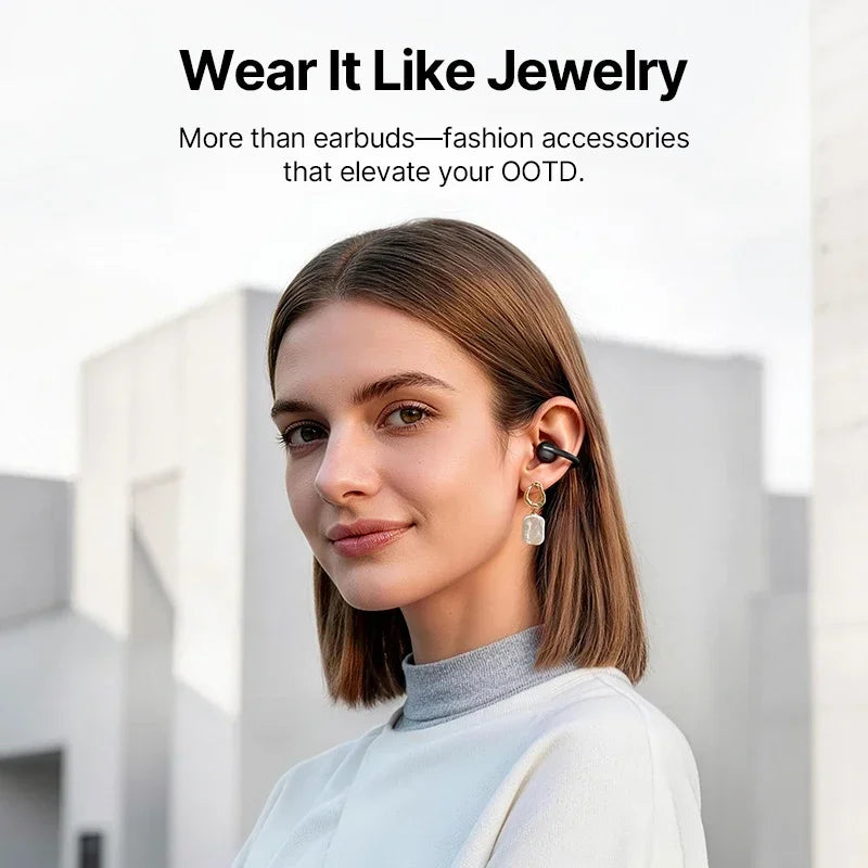 Baseus Bowie MC2 AIR Clip-on TWS Earbuds Ear Clips Wireless Earphones Bluetooth 6.0 Open earrings 4 Mic ENC Sports Headphone