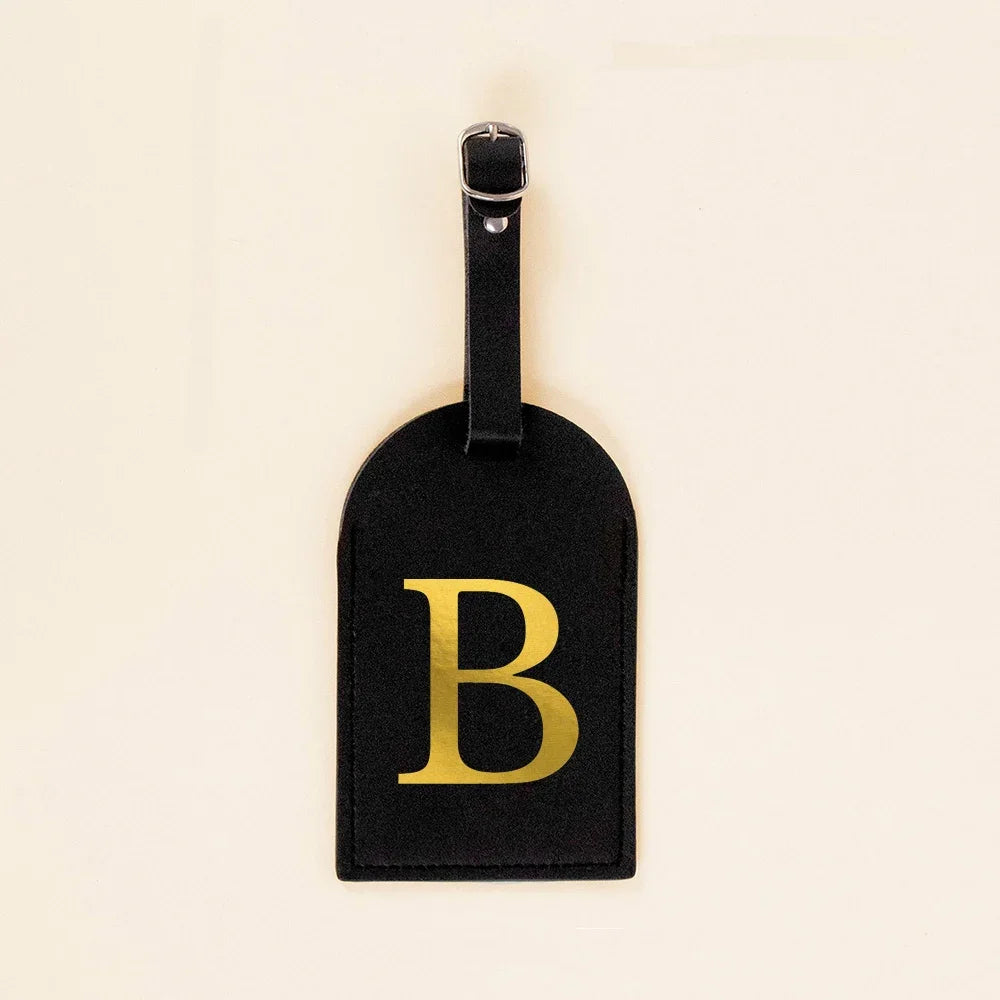 Initial Luggage Tags Handbag key Holders Travel Bag Key Wallets Label Tag Suitcase Identify Labels with Privacy Cover