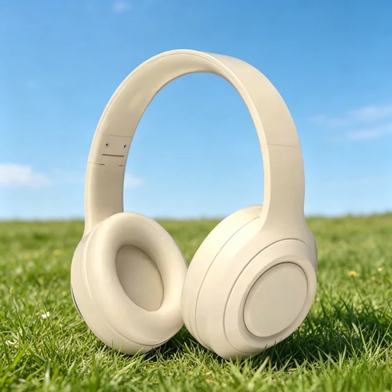 Over Ear HIFI Stereo Headsets Wireless Bluetooth Headphones Sports Gaming Earphones with HD Mic Support TF/AUX noise reduction