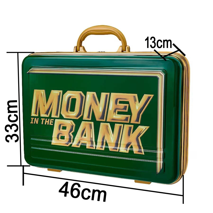 Championship Contract Case Money in The Bank Replica Green Briefcase Collectible Gift Wrestling Merchandise