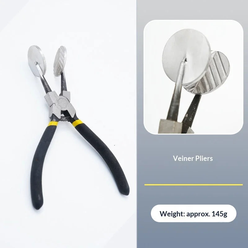 Glass Lampworking Pliers Flat Shaping Straight Pliers Handmade DIY Glass Blowing Craft Art Tool