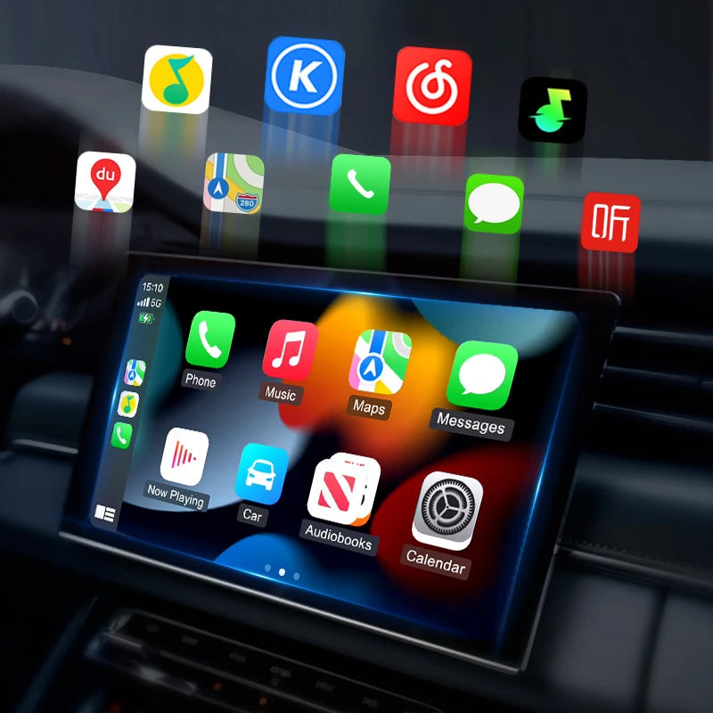 Lenovo 2 in 1 Wireless Android Auto Adapter Wireless CarPlay Dongle Car Intelligent Systems AI Smart Box For Car Wired CarPlay