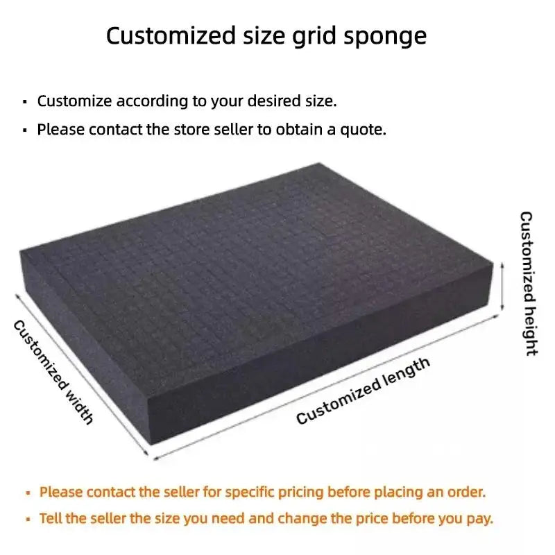 Toolbox Pre Cut Grid Foam Pick Pluck Foam Insert For Hard Case Pick Apart Precorted Shadow Foams Toolbox Organizer Customizable
