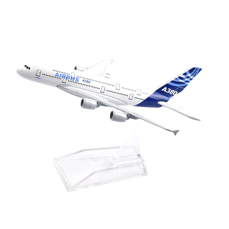 JASON TUTU  Aircraft Model Boeing 747 B787 B777 Planel Airplane Airbus A380 A320 Diecast Metal 1/400 Scale Planes Collect Gifts
