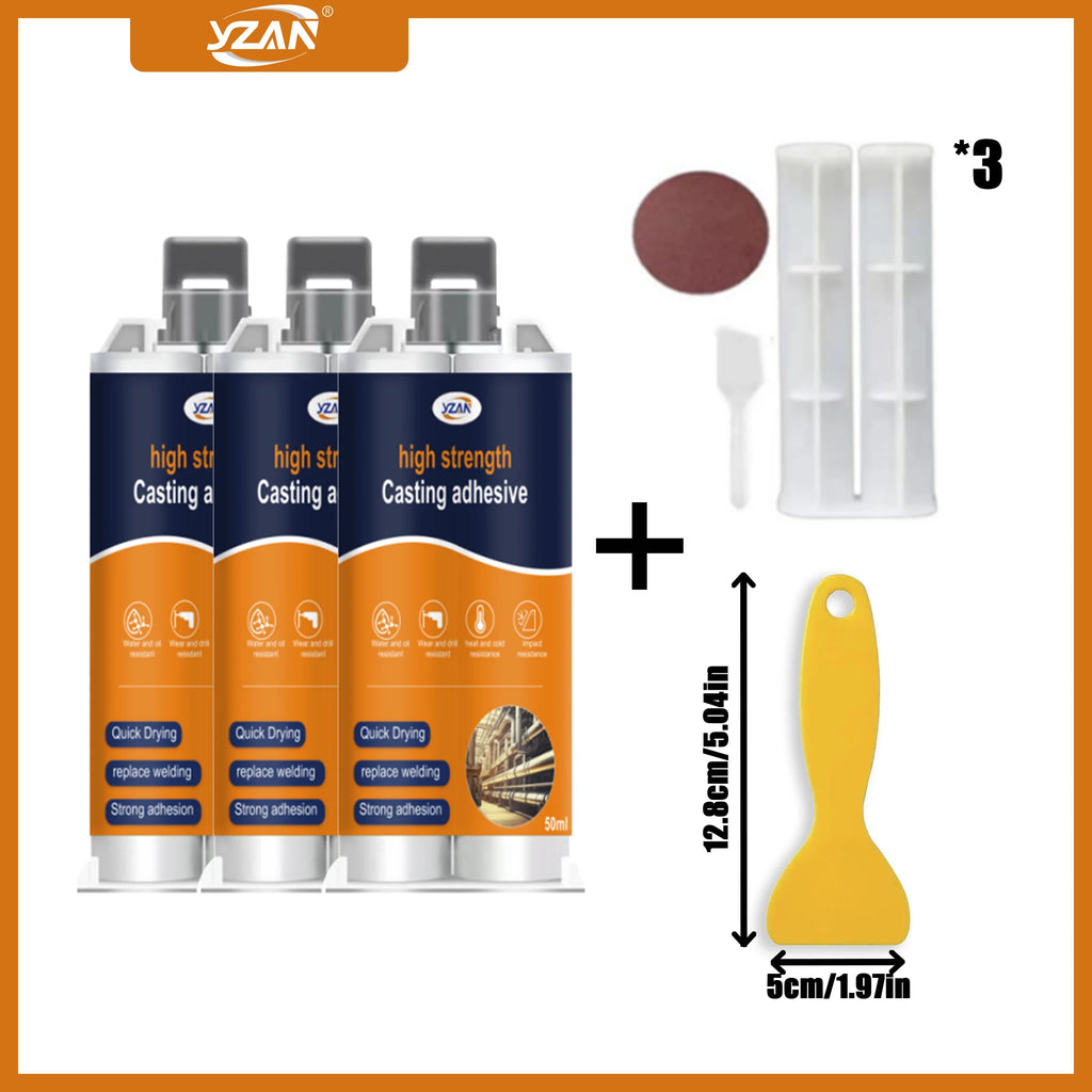 LOOLIFL new metal A B super glue, casting adhesive, plastic welding adhesive, waterproof sealant, epoxy resin adhesive, send glue injection tool, factory direct sales