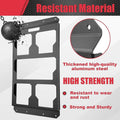 Modular Tool Storage Base Plate 38cmx21cm Heavy Duty for Wall Floor Molle Panel Quick Installation Versatile