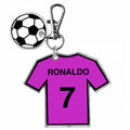 Custom Football Jersey Keychain Personalized Name Number 8 Colors Available Soccer Fan Gift