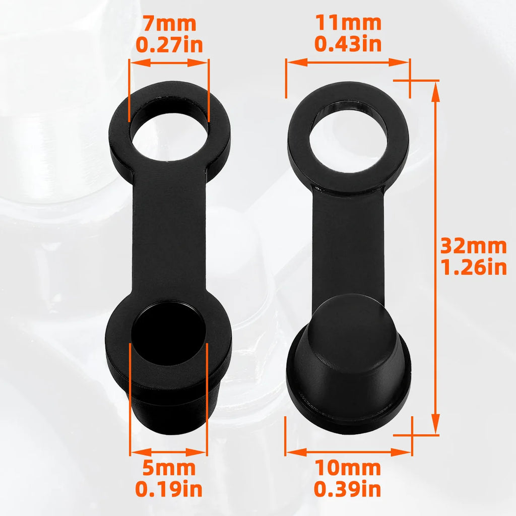 4/10/20PCS Disc Brake Screw Cap Dust Cover Durable Waterproof Anti-Rust Universal Car Brake Caliper Protection Accessories