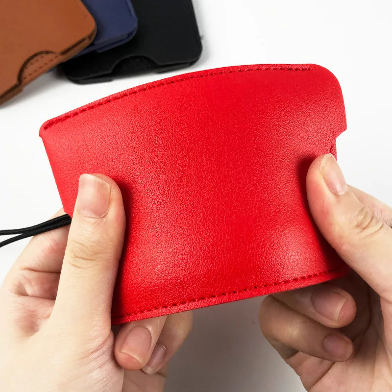 Fashion Women Solid Color Suitcase Luggage Tags ID Address Holder Baggage Label Leather Portable Label Travel Accessories